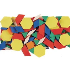 Bloques geométricos de colores (250) - EDX Education