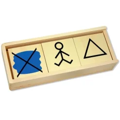 Bloques lógicos de madera para clasificar (20) - Andreu Toys