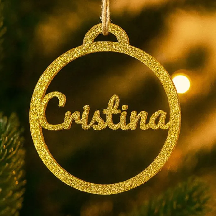 Bola para árbol de Navidad personalizada