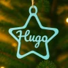Bola para árbol de Navidad personalizada - Estrella