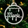 Bola para árbol de Navidad personalizada - Guirnalda de luces