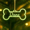 Bola para árbol de Navidad personalizada - Hueso de mascota