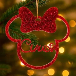 Bola para árbol de Navidad personalizada - Minnie Mouse