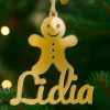 Bola para árbol de Navidad personalizada - Muñeco jengibre