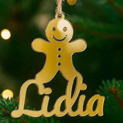 Bola para árbol de Navidad personalizada - Muñeco jengibre