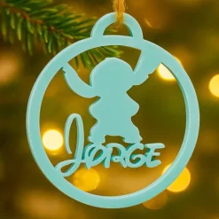Bola para árbol de Navidad personalizada - Stitch