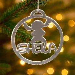 Bola para árbol de Navidad personalizada - Stitch