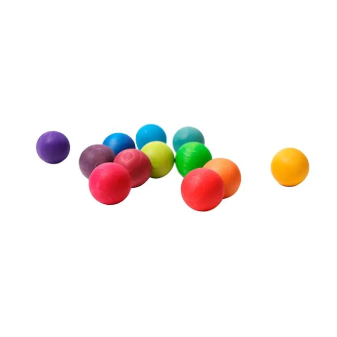 Bolas de madera colores arcoíris 3,5 cm (12) - Grimm's