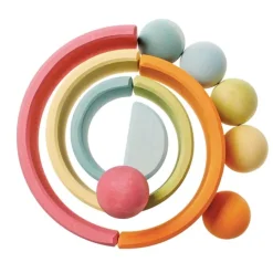 Bolas de madera colores pastel en huevera (6) - Grimm's