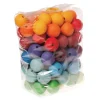 Bolas de madera con agujero colores arcoíris 3 cm (96) - Grimm's