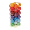 Bolas de madera con agujero colores arcoíris 3 cm (36) - Grimm's
