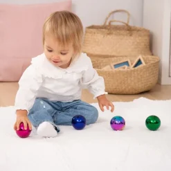 Bolas sensoriales con reflejo y sonido (6) - Tickit