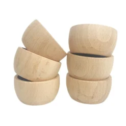 Boles de madera natural (6) - Grapat