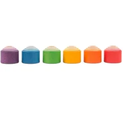 Boles de madera nido apilables de colores (24) - Grapat