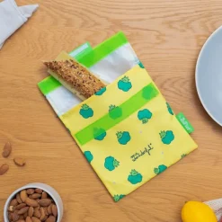 Bolsa reutilizable de tela Brocoli Mr. Wonderful Snack'n'Go - Roll'eat