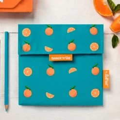 Bolsa reutilizable de tela Orange Snack'n'Go Fruits - Roll'eat