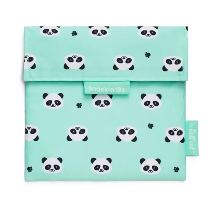 Bolsa reutilizable de tela Panda Snack'n'Go Animals - Roll'eat
