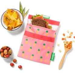 Bolsa reutilizable de tela Pineapple Snack'n'Go Fruits - Roll'eat