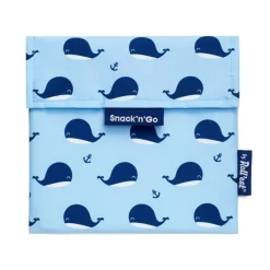 Bolsa reutilizable de tela Whales Snack'n'Go Animals - Roll'eat