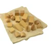 Bolsas con formas geométricas de madera - Montessori
