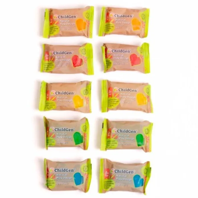 Bolsitas de plastilina natural 50 g (10) - ChildGen