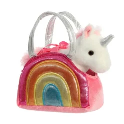 Bolso arcoíris con peluche unicornio - Fancy Pals