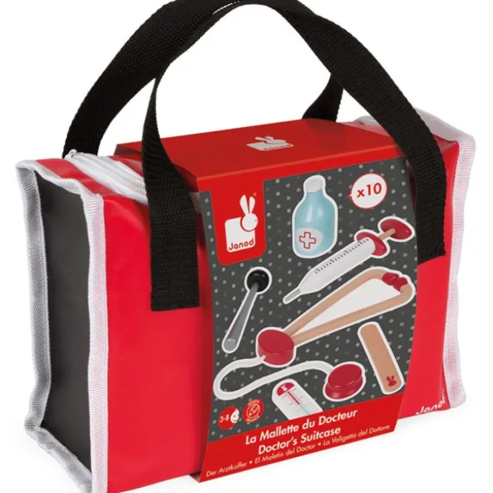 Bolso-maletín de médico o doctor con piezas de madera - Janod