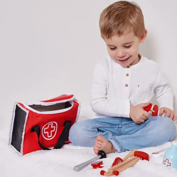 Bolso-maletín de médico o doctor con piezas de madera - Janod