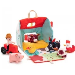 Bolso Mi primera granja de tela con animales - Lilliputiens