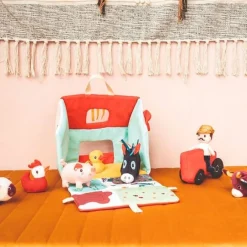 Bolso Mi primera granja de tela con animales - Lilliputiens