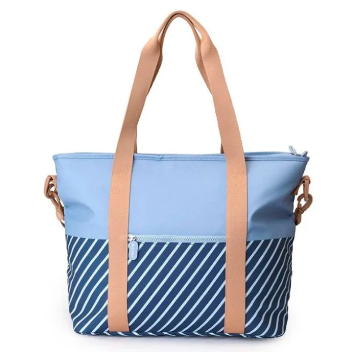 Bolso nevera térmico Stripes Blue - Monnëka