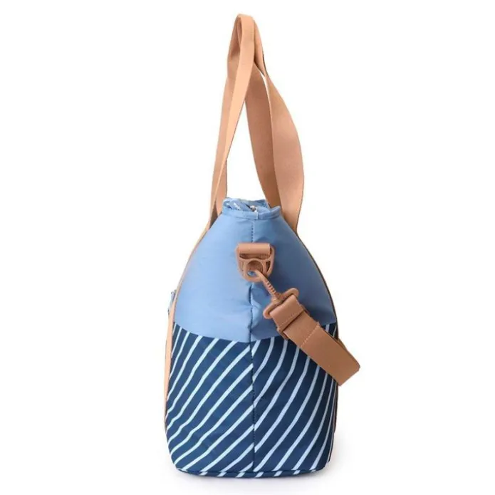 Bolso nevera térmico Stripes Blue - Monnëka