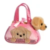 Bolso rosa con peluche perro Labrador - Fancy Pals
