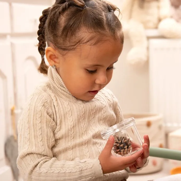 Bote con lupa de plástico para observar insectos - TickiT