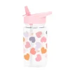 Botella con pajita Corazones 450 ml - A Little Lovely Company