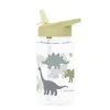 Botella con pajita Dinosaurios 450 ml - A Little Lovely Company