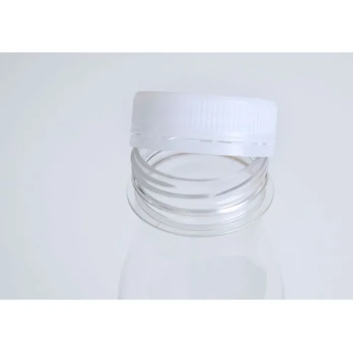 Botella de plástico transparente con tapón 200 ml