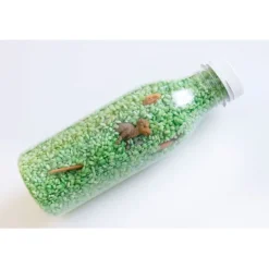 Botella de plástico transparente con tapón 200 ml