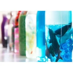 Botella de plástico transparente con tapón 200 ml