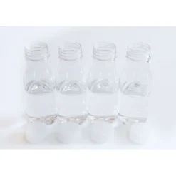 Botella de plástico transparente con tapón 500 ml