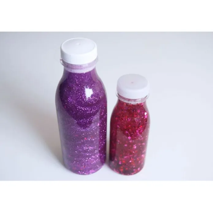 Botella de plástico transparente con tapón 500 ml