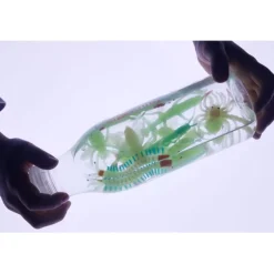 Botella de plástico transparente con tapón 500 ml