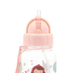 Botella de tritán con pajita Caperucita Little Red 500 ml - Tutete