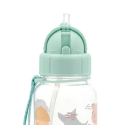 Botella de tritán con pajita cerditos Three Little Pigs 500 ml - Tutete