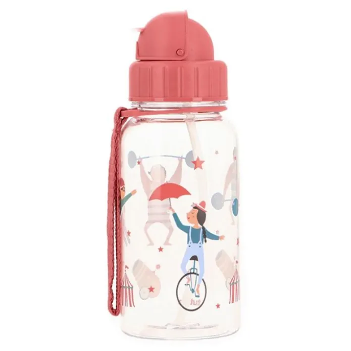 Botella de tritán con pajita Circus Show 500 ml - Tutete