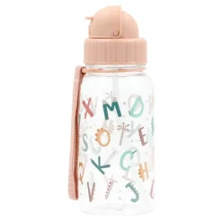 Botella de tritán con pajita Letras Funny Letters 500 ml - Tutete