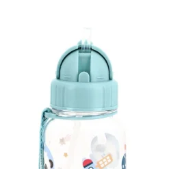 Botella de tritán con pajita Pandas in Space 500 ml - Tutete