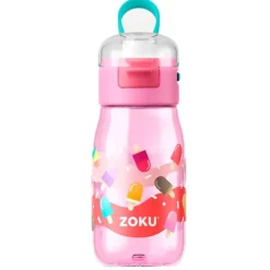 Botella Flip Gulp tritán (sin BPA) rosa helados 475 ml - Zoku