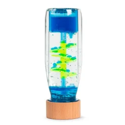 Botella sensorial azul Move Bottle Spiral - Petit Boum