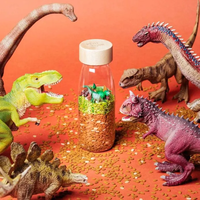 Botella sensorial dinosaurios Jurassic Spy Bottle - Petit Boum